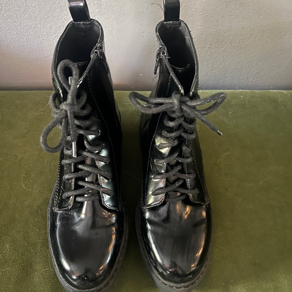 Jeffrey Campbell Black Combat Boots
